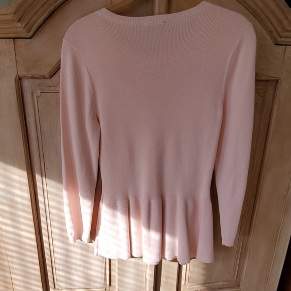 CeCe Knit top with studded neckline - Picture 2 of 4